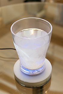 通電完了　水素水の完成！